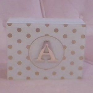 Aesthetic Jewlery box with A initial